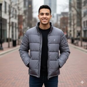 Nautica Men's Quilted Puffer Jacket - Like New
